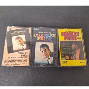 Lot Of 3 The Best Of Charley Pride - Cassettes -